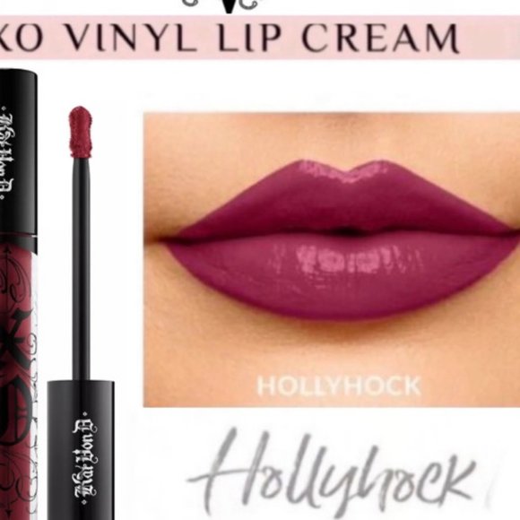 Kat von D, KVD XO Vegan Beauty Vinyl Lip Cream Gloss HOLLYHOCK 70 2.7 o - Picture 4 of 14